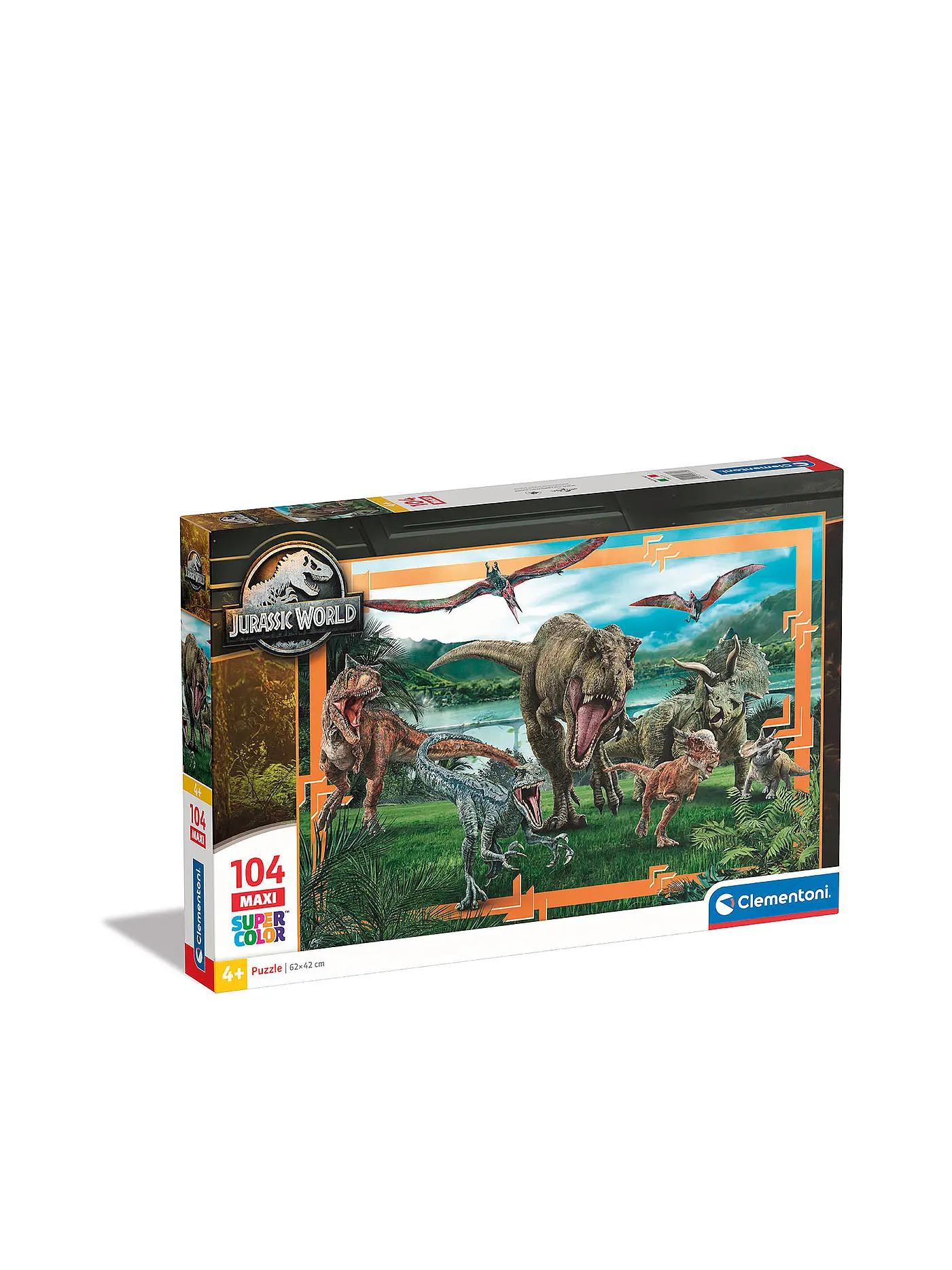 CLEMENTONI | Puzzle Maxi Supercolor Jurassic World 104 Teile | 